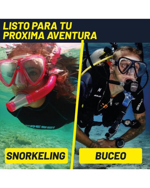 Combo Cressi Ikarus & Orion Dry, Buceo, Snorkeling, Azul - Image 7